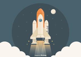 Gratis Ruimteschip Launch Vector Illustration