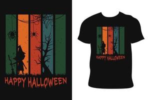 halloween t-shirt ontwerp. halloween t-shirt. halloween t-shirt vrij vector. vector