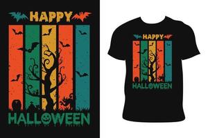 halloween t-shirt ontwerp. halloween t-shirt. halloween t-shirt vrij vector. vector