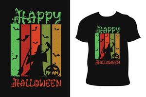 halloween t-shirt ontwerp. halloween t-shirt. halloween t-shirt vrij vector. vector