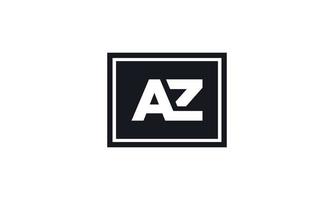 brief az logo ontwerp vector pro vector