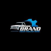 pick-up truck logo vector