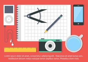 Gratis Vector Flat Design School Elements