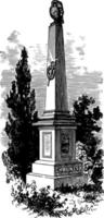 chauncey monument wijnoogst illustratie vector