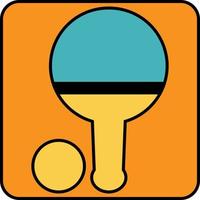 ping pong sport, illustratie, vector, Aan een wit achtergrond. vector