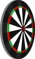 darts spel, illustratie, vector Aan wit achtergrond