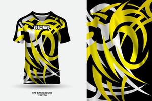 modern t overhemd Jersey ontwerp geschikt voor sport, racen, voetbal, gaming en e sport- vector