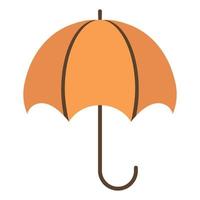 kleurrijk paraplu Aan licht achtergrond. vector bedrijf illustratie. oranje paraplu.