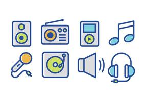 Vector Muziek Icon Set