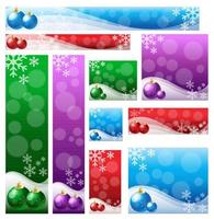 kleurrijk Kerstmis banners vector