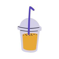 tekenfilm ontwerp drinken element. hand- getrokken smoothie coctail vector