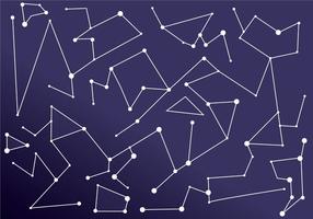 Constellation Polygonal Achtergrond Vectoren