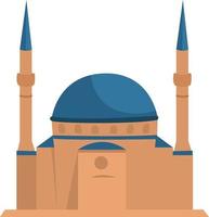 moskee gebouw, illustratie, vector Aan wit achtergrond