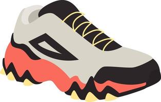 sneaker, illustratie, vector Aan wit achtergrond.