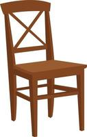 bruin stoel, illustratie, vector Aan wit achtergrond