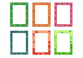 Natuurlijke Potrait Funky Frames Gratis Vector