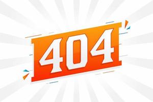 404 aantal vector doopvont alfabet. aantal 404 met decoratief element voorraad vector