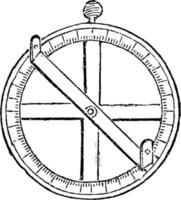 astrolabium, wijnoogst illustratie. vector