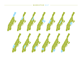 Manhattan Kaart Vector