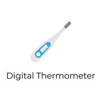 modieus digitaal thermometer vector