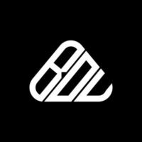 bou brief logo creatief ontwerp met vector grafisch, bou gemakkelijk en modern logo in ronde driehoek vorm geven aan.