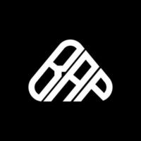 bap brief logo creatief ontwerp met vector grafisch, bap gemakkelijk en modern logo in ronde driehoek vorm geven aan.