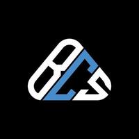 bcs brief logo creatief ontwerp met vector grafisch, bcs gemakkelijk en modern logo in ronde driehoek vorm geven aan.