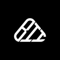 bii brief logo creatief ontwerp met vector grafisch, bii gemakkelijk en modern logo in ronde driehoek vorm geven aan.