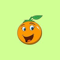 schattig grappig oranje Florida gelukkig uitdrukkingen. vector vlak lijn tekenfilm kawaii karakter illustratie icoon. geïsoleerd Aan wit achtergrond. oranje fruit karakter concept