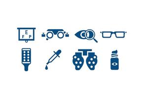 Eye Care Gereedschap Icons vector