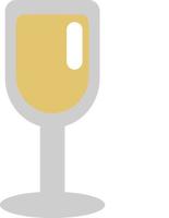 Champagne in glas, illustratie, vector, Aan een wit achtergrond. vector