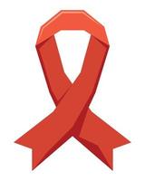 wereld aids dag lint vector