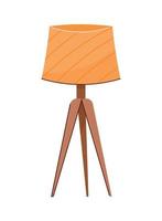 huis houten lamp meubilair vector