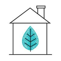 ecologie huis duurzame dingen vector