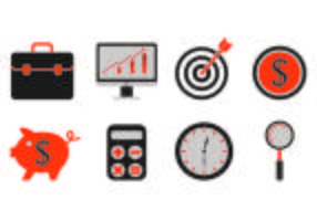 Set van business iconen vector