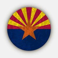 Arizona staat vlag. vector illustratie.