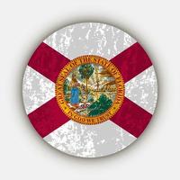 Florida staat vlag. vector illustratie.