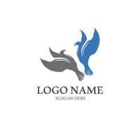 duif vogel logo vector ontwerp