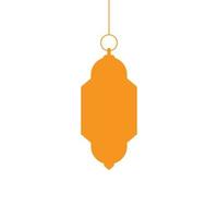 eps10 oranje vector Ramadan lantaarn of vrouwengek solide kunst icoon geïsoleerd Aan wit achtergrond. zaklamp of lamp symbool in een gemakkelijk vlak modieus modern stijl voor uw website ontwerp, logo, en mobiel app