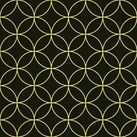 vector naadloos patroon van geel lijn ringen en sterren voor het drukken en inpakken. meetkundig achtergrond