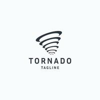 tornado of orkaan logo icoon ontwerp sjabloon vlak vector