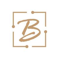 brief b logo sjabloon vector icoon ontwerp