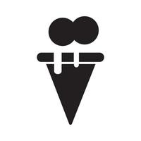 ijs room logo sjabloon vector icoon illustratie ontwerp