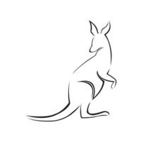 kangoeroe logo sjabloon vector illustratie ontwerp