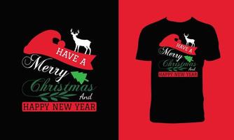 Kerstmis t shirt, tas, pet en mok ontwerp vector