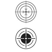 scherpschutter zicht symbool crosshair doelwit logo vector