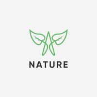 brief een natuur logo ontwerp vector