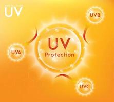 uv-beschermingsbanner vector