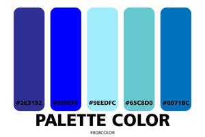 een verzameling van nauwkeurig kleur paletten met codes, perfect voor gebruik door illustratoren vector