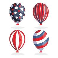 onafhankelijkheidsdag ballonnen vector